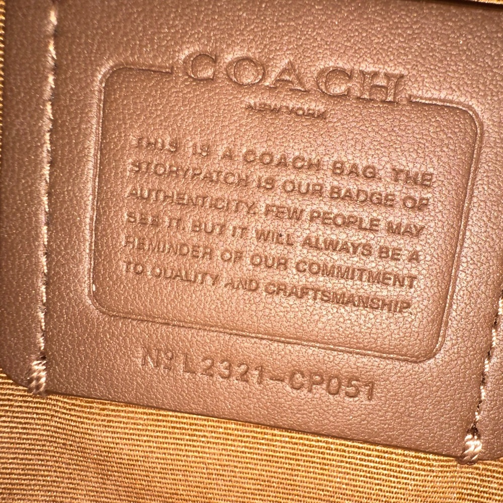Coach Bright Retro Yellow Dylon Tote Like New CP051 Gunmetal Hardware Crossbody - Picture 10 of 12